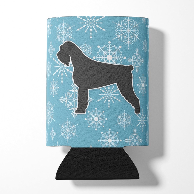 Winter Snowflake Giant Schnauzer Can or Bottle Hugger BB3573CC