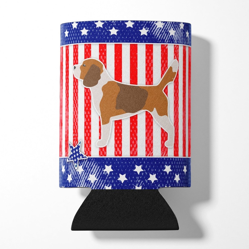 USA Patriotic Beagle Can or Bottle Hugger BB3310CC
