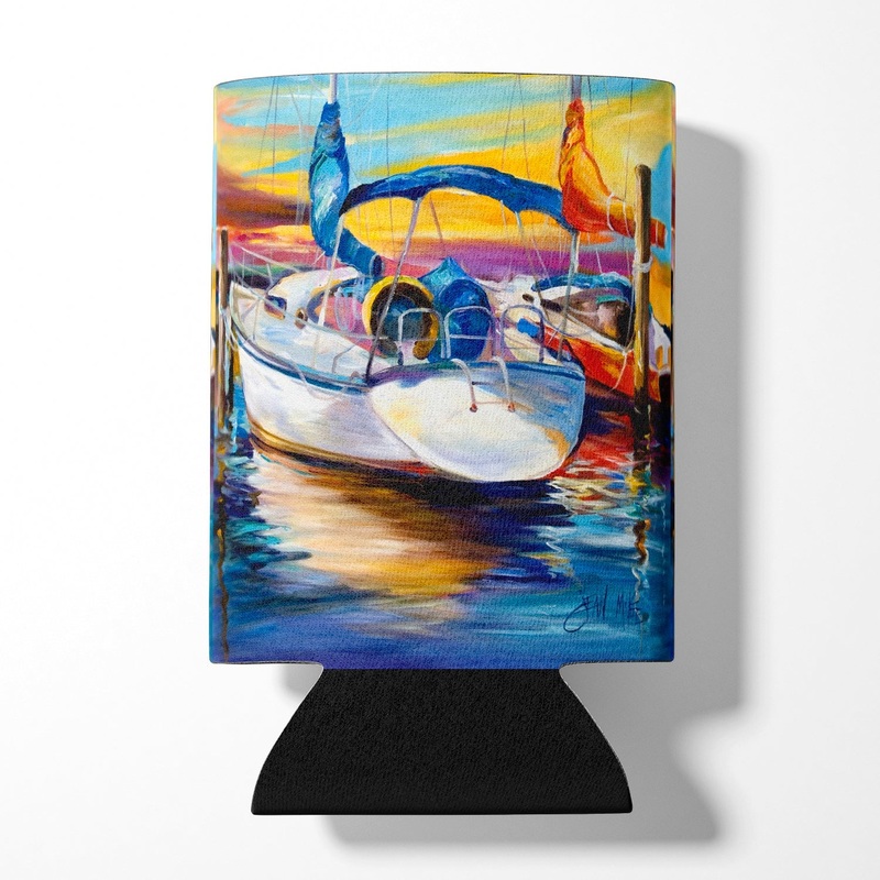 Symmetry again Sailboats Can or Bottle Hugger JMK1243CC