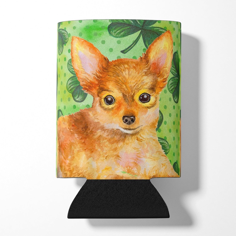Toy Terrier St Patrick's Can or Bottle Hugger BB9896CC