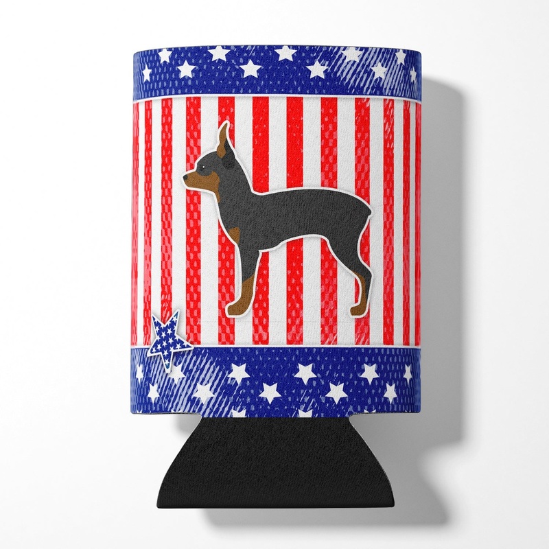 USA Patriotic Toy Fox Terrier Can or Bottle Hugger BB3287CC