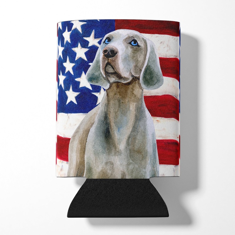 Weimaraner Patriotic Can or Bottle Hugger BB9674CC