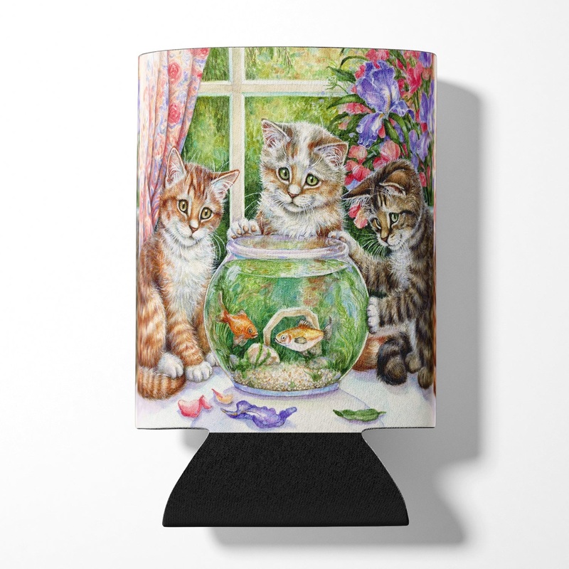 White Tabby by Debbie Cook Can or Bottle Hugger CDCO325ACC