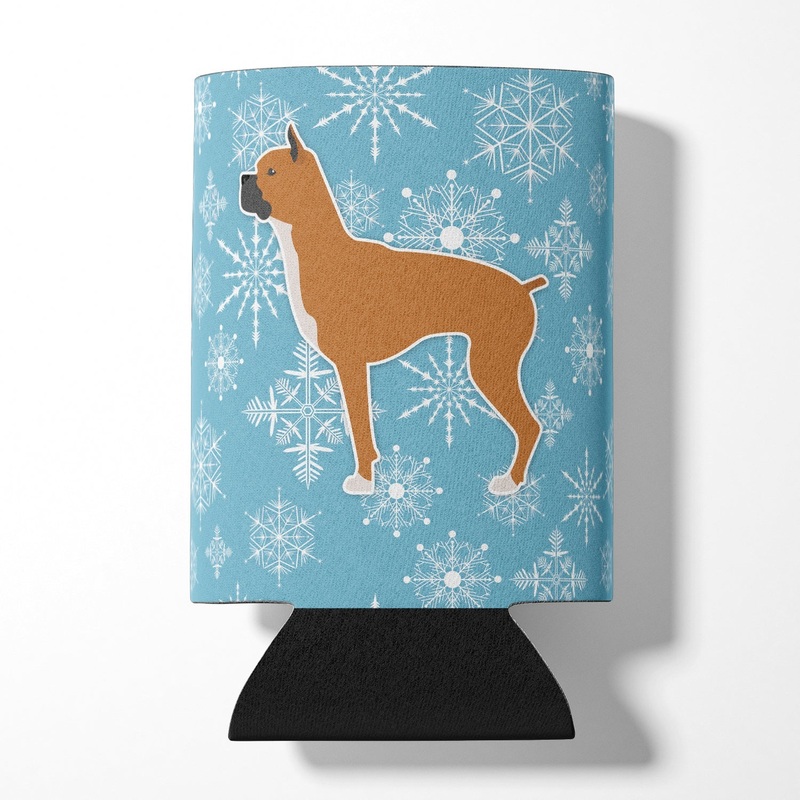 Winter Snowflake Boxer Can or Bottle Hugger BB3553CC