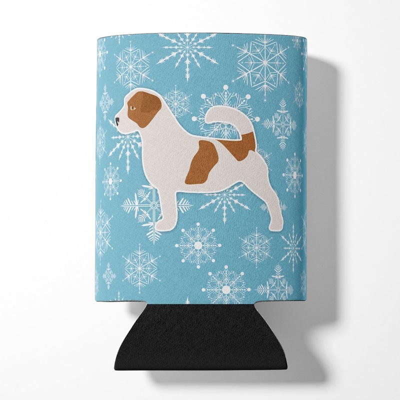 Winter Snowflake Jack Russell Terrier Can or Bottle Hugger BB3507CC