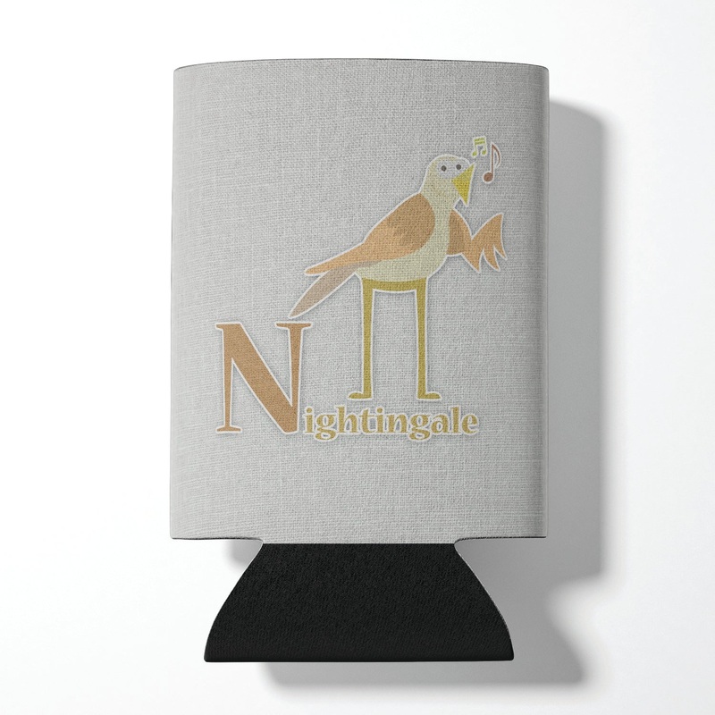 Alphabet N for Nightingale Can or Bottle Hugger BB5739CC