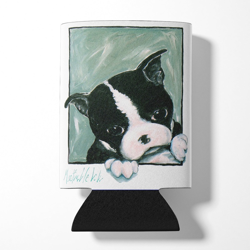 Boston Terrier Don't Leave Me Can or Bottle Hugger MW1313CC