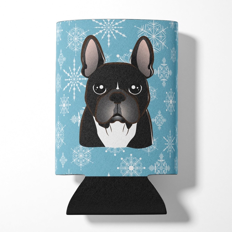 Snowflake French Bulldog Can or Bottle Hugger BB1661CC