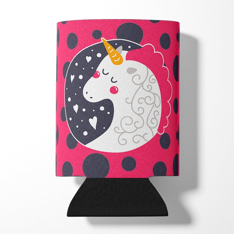 Unicorn Pink Polkadots Can or Bottle Hugger BB7136CC