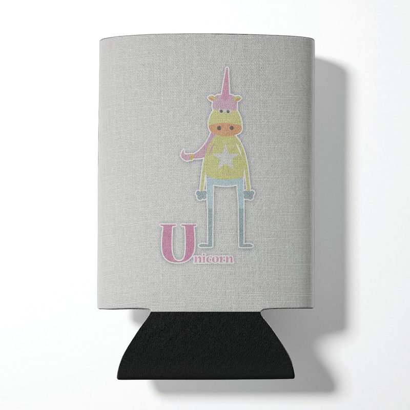 Alphabet U for Unicorn Can or Bottle Hugger BB5746CC