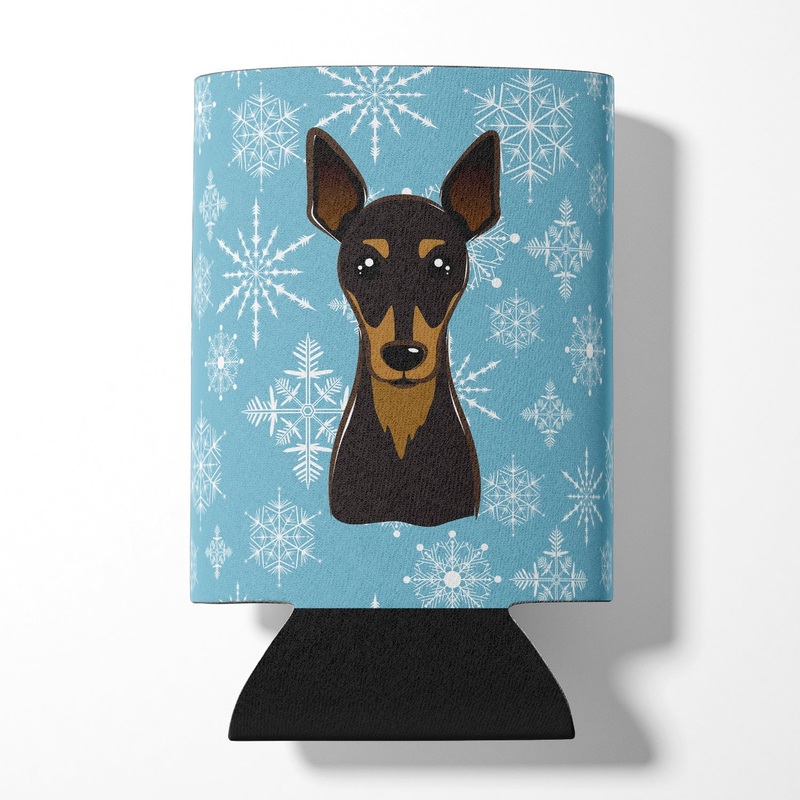 Snowflake Min Pin Can or Bottle Hugger BB1674CC