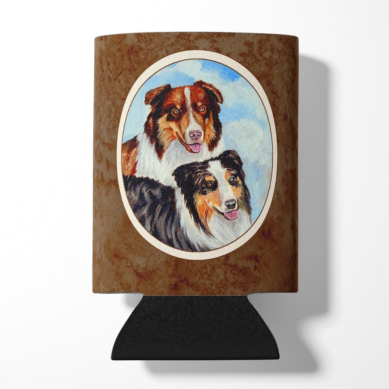Australian Shepherd What a pair Can or Bottle Hugger 7009CC