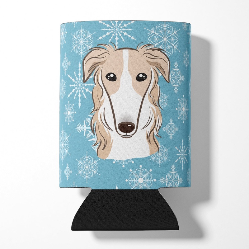 Snowflake Borzoi Can or Bottle Hugger BB1662CC