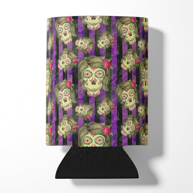 Watecolor Day of the Dead Halloween Can or Bottle Hugger BB7519CC