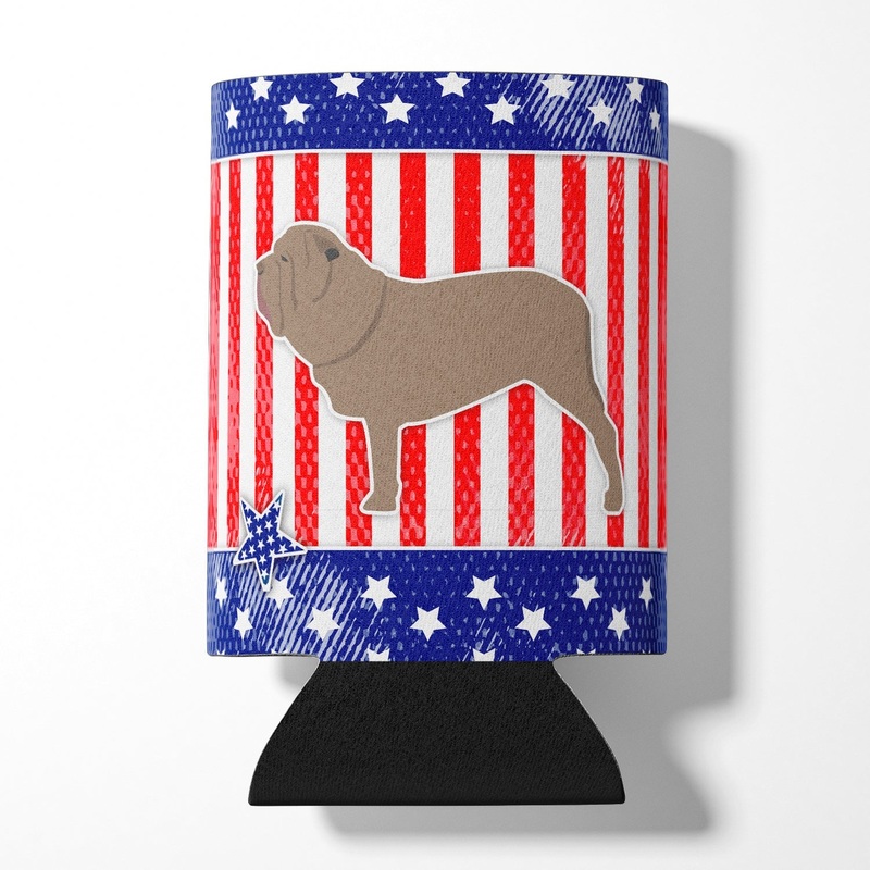USA Patriotic Neapolitan Mastiff Can or Bottle Hugger BB3365CC