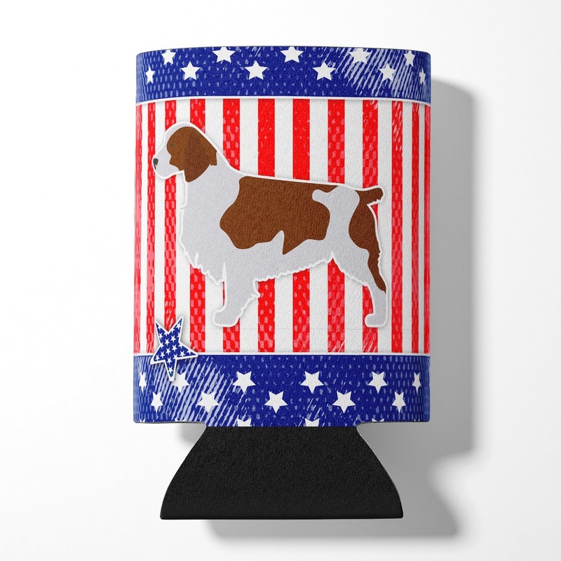 USA Patriotic Welsh Springer Spaniel Can or Bottle Hugger BB3300CC