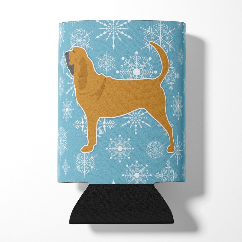 Winter Snowflake Bloodhound Can or Bottle Hugger BB3484CC