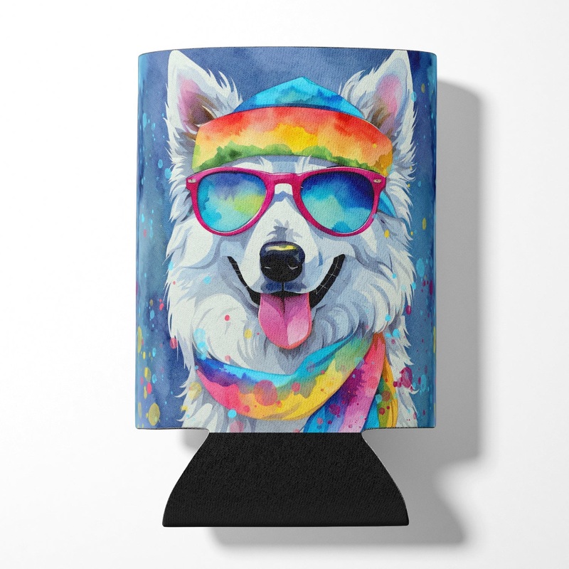 American Eskimo Hippie Dawg Can or Bottle Hugger