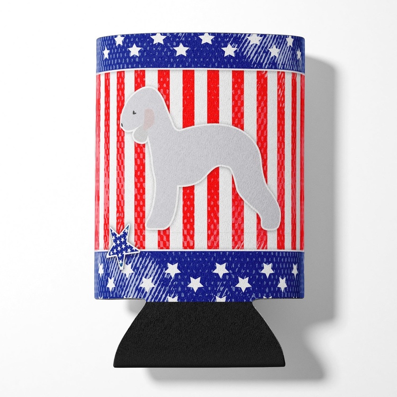 USA Patriotic Bedlington Terrier Can or Bottle Hugger BB3294CC
