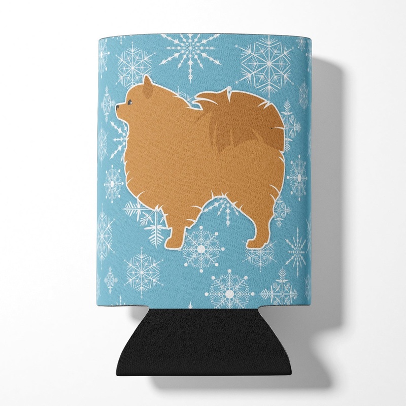 Winter Snowflake Pomeranian Can or Bottle Hugger BB3542CC
