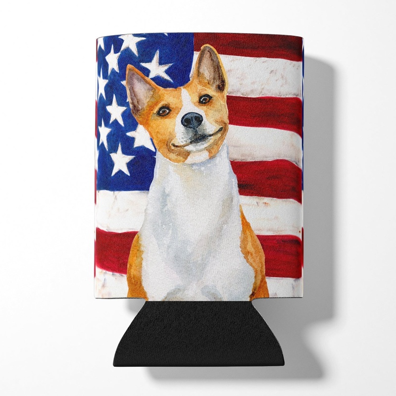 Basenji Patriotic Can or Bottle Hugger BB9692CC