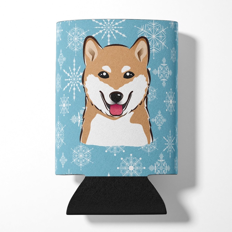 Snowflake Shiba Inu Can or Bottle Hugger BB1659CC
