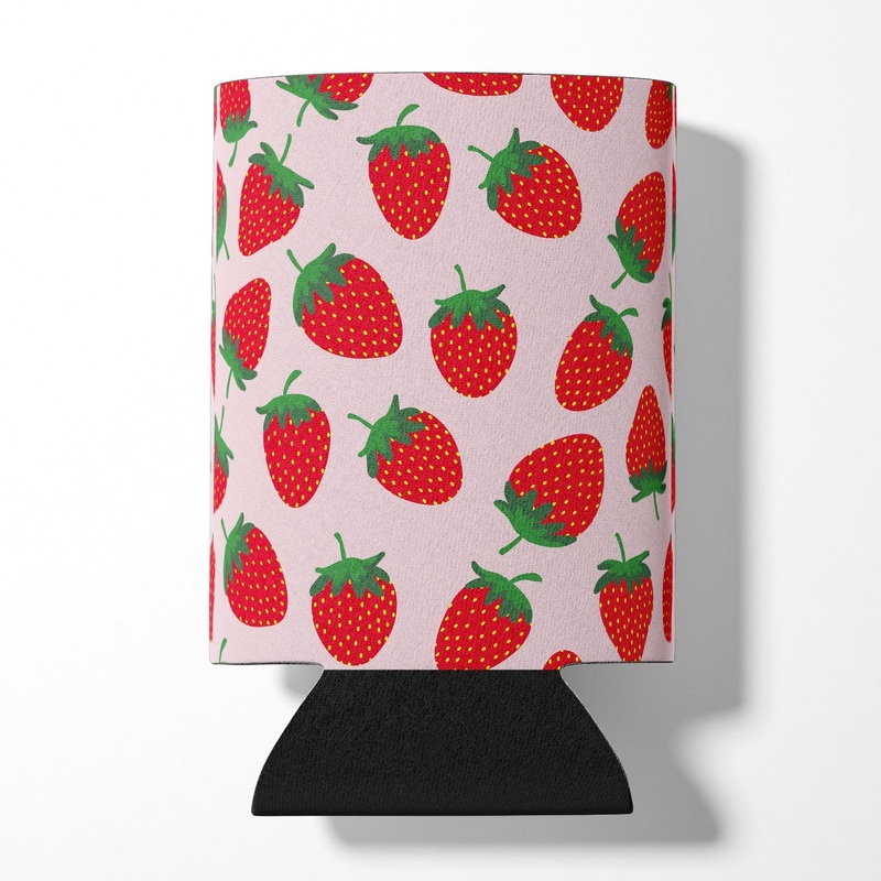 Strawberries on Pink Can or Bottle Hugger BB5146CC