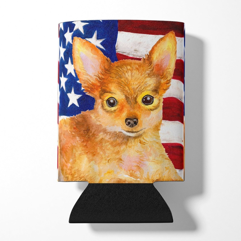 Toy Terrier Patriotic Can or Bottle Hugger BB9722CC