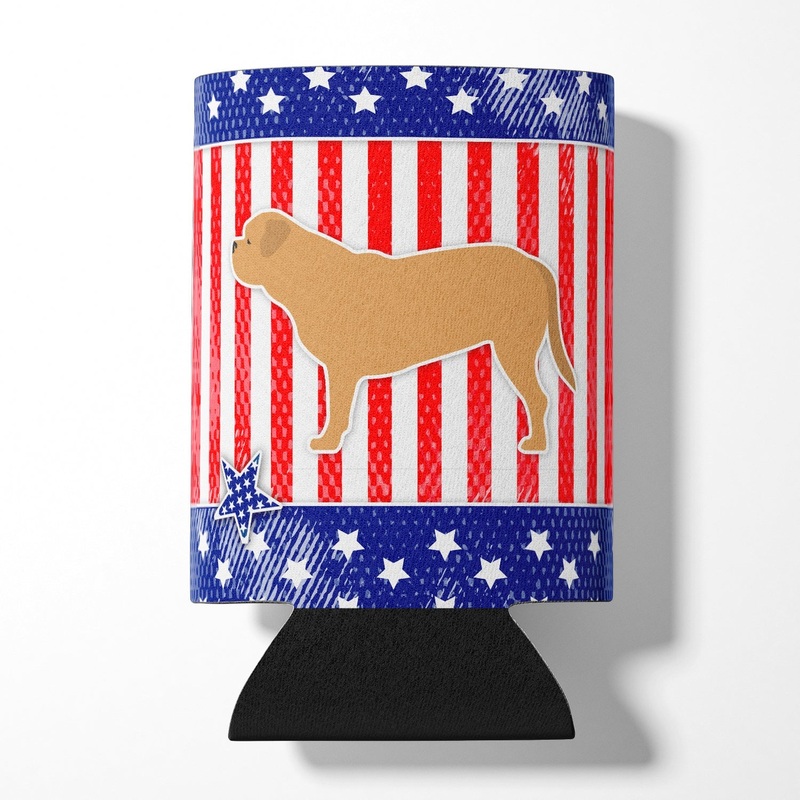 USA Patriotic Dogue de Bordeaux Can or Bottle Hugger BB3370CC