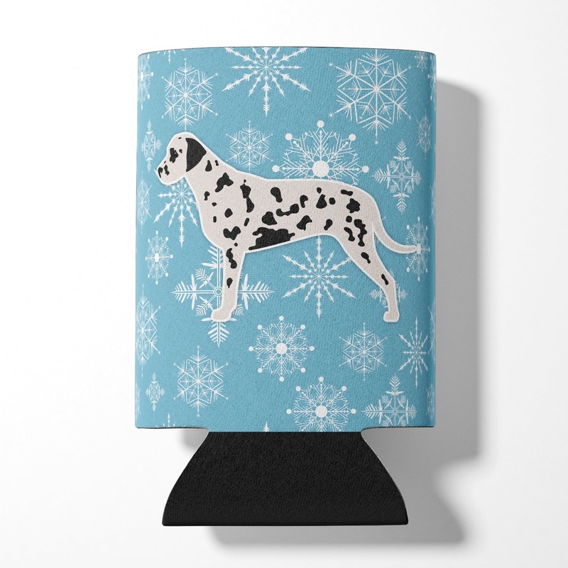 Winter Snowflake Dalmatian Can or Bottle Hugger BB3483CC