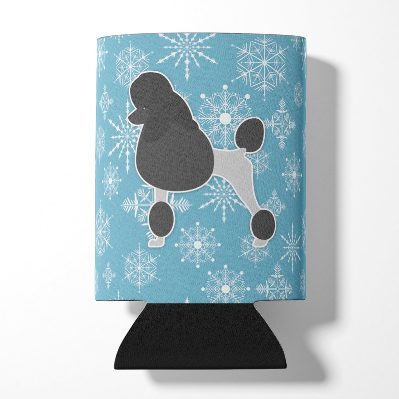 Winter Snowflake Poodle Can or Bottle Hugger BB3539CC