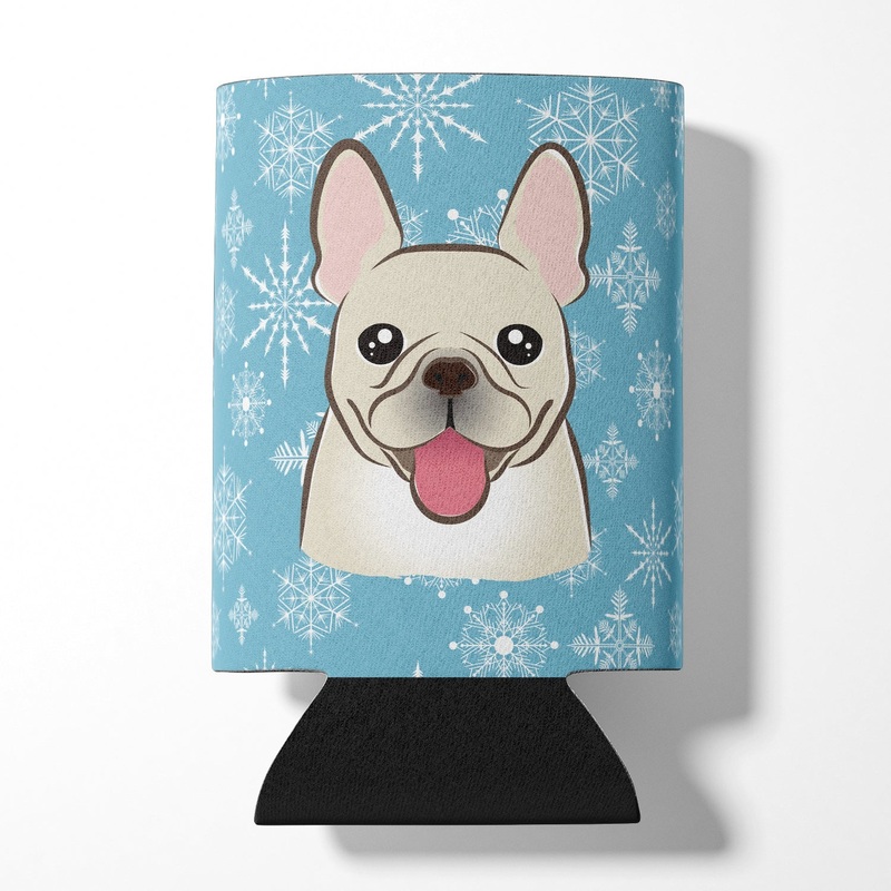 Snowflake French Bulldog Can or Bottle Hugger BB1672CC