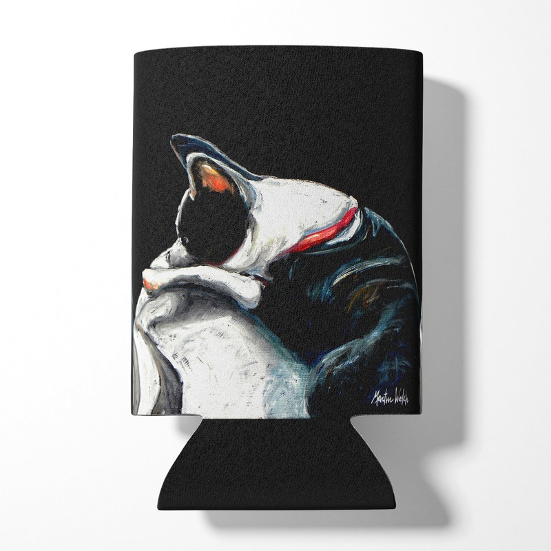 Boston Terrier Spot in the Sun Can or Bottle Hugger MW1315CC