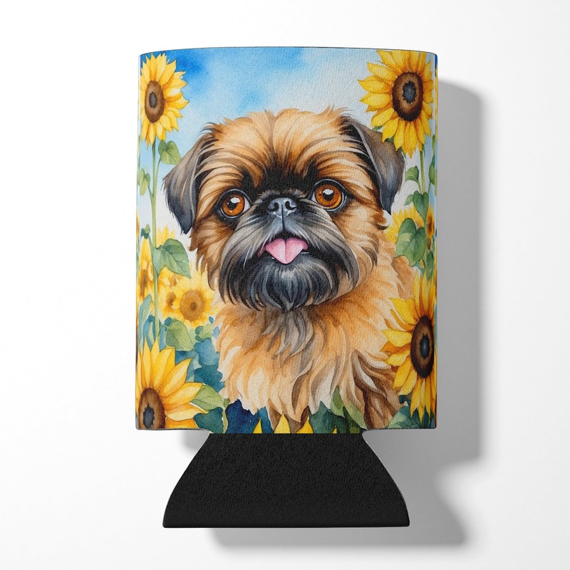 Brussels Griffon in Sunflowers Can or Bottle Hugger