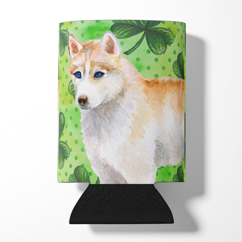 Siberian Husky St Patrick's Can or Bottle Hugger BB9829CC
