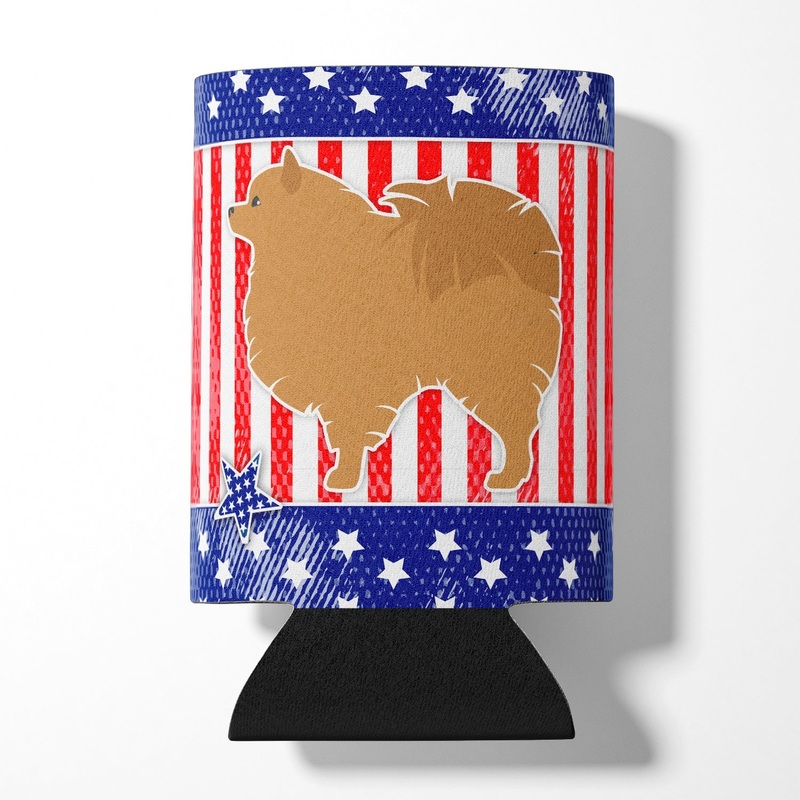 USA Patriotic Pomeranian Can or Bottle Hugger BB3342CC