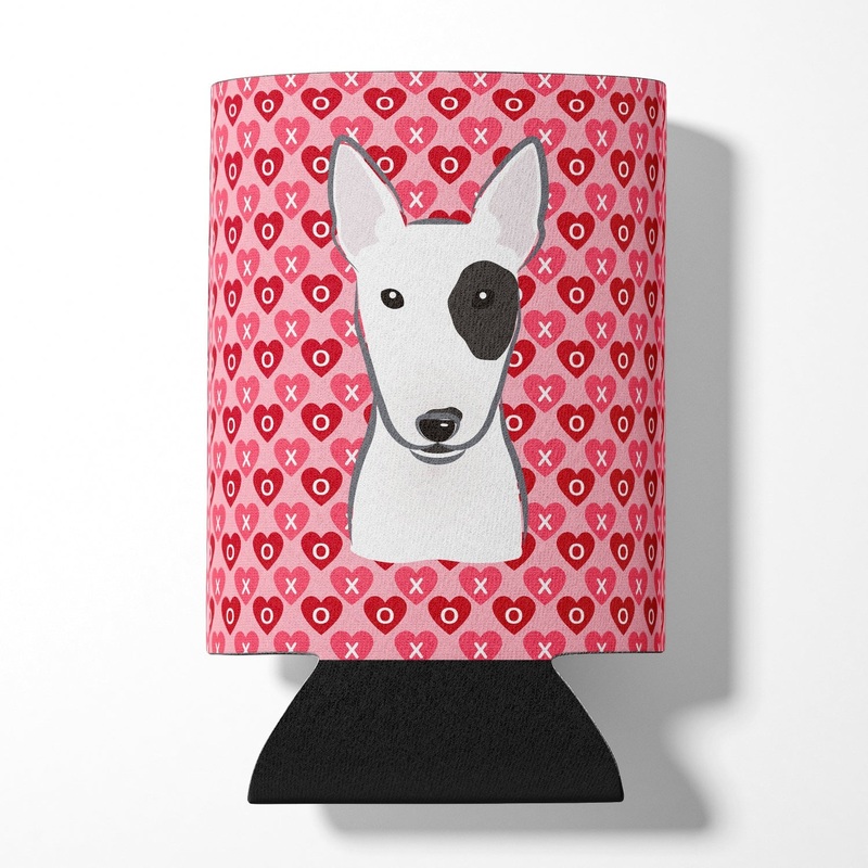 Bull Terrier Hearts Can or Bottle Hugger BB5279CC
