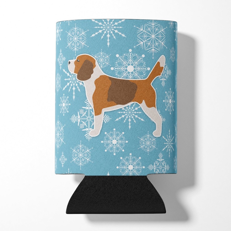Winter Snowflake Beagle Can or Bottle Hugger BB3510CC