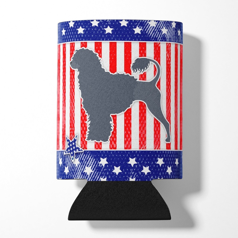 USA Patriotic Portuguese Water Dog Can or Bottle Hugger BB3368CC