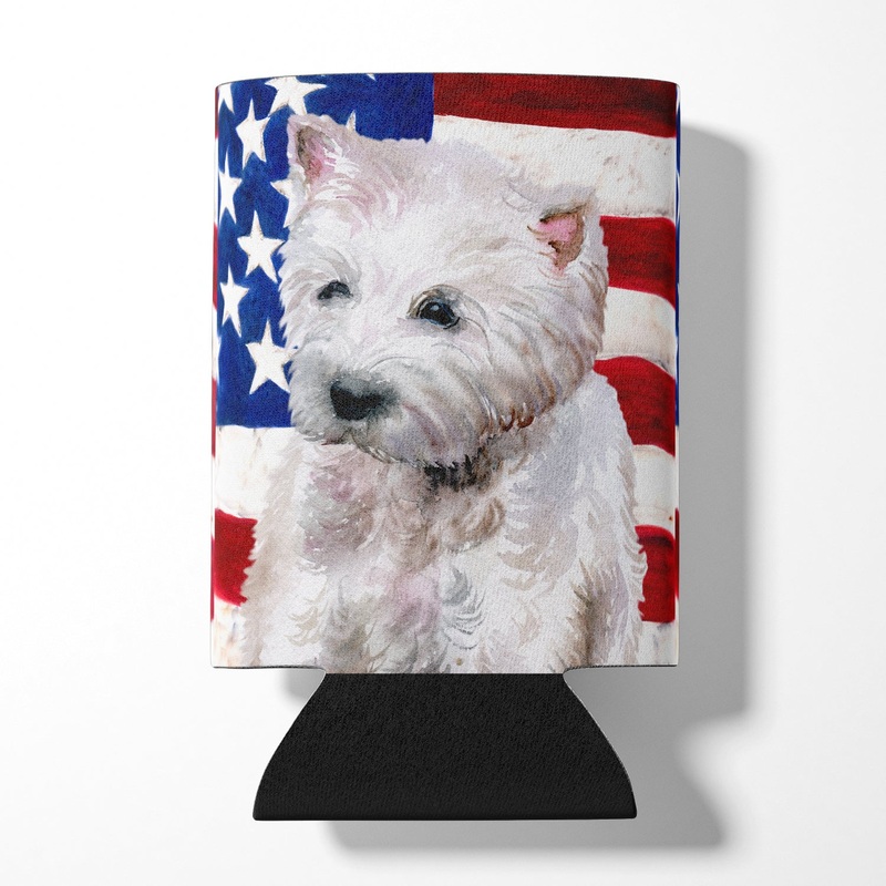 Westie Patriotic Can or Bottle Hugger BB9701CC