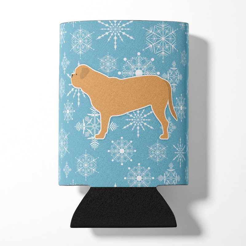 Winter Snowflake Dogue de Bordeaux Can or Bottle Hugger BB3570CC