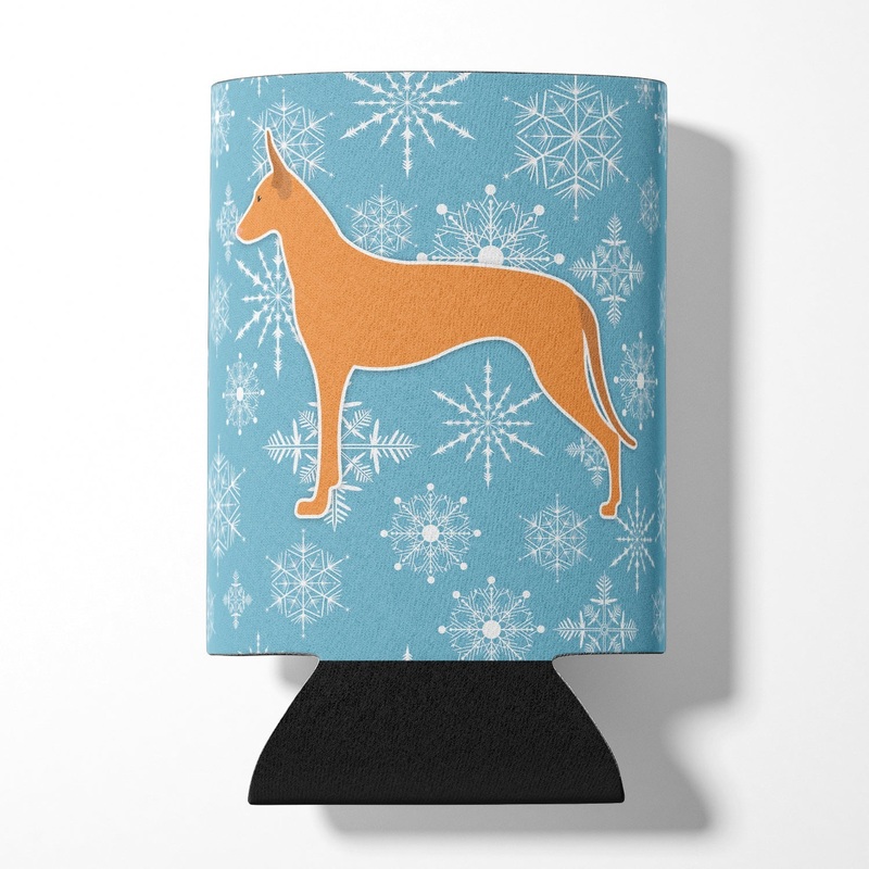 Winter Snowflake Pharaoh Hound Can or Bottle Hugger BB3488CC