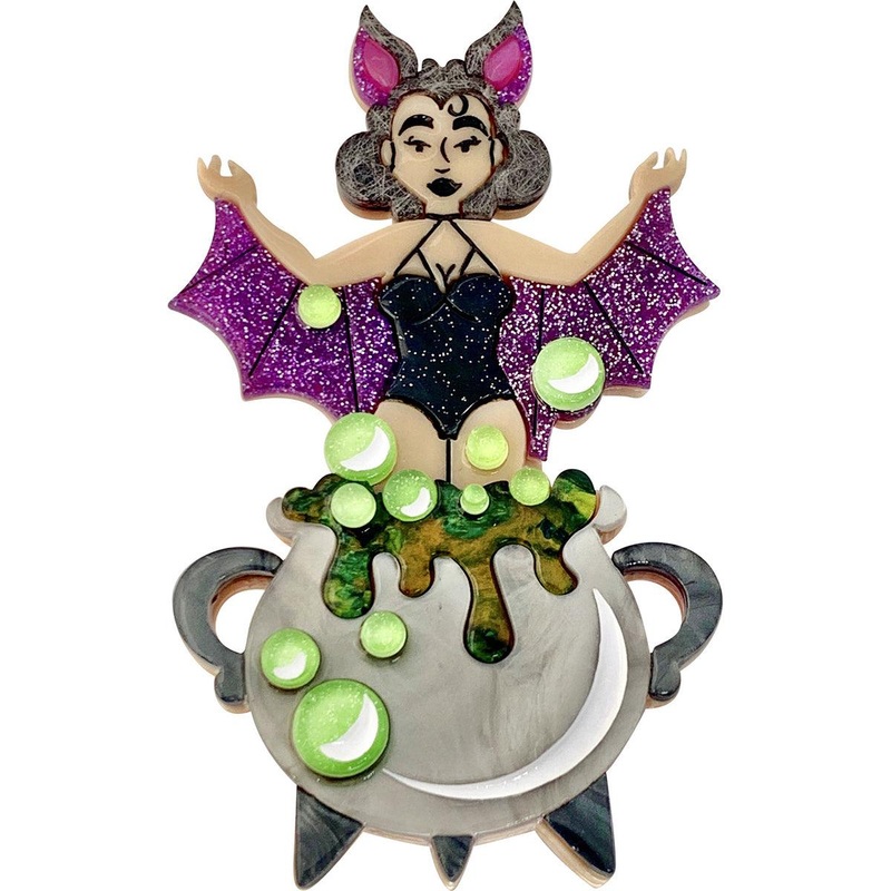 Brewtiful Ghoul Brooch by Lipstick & Chrome