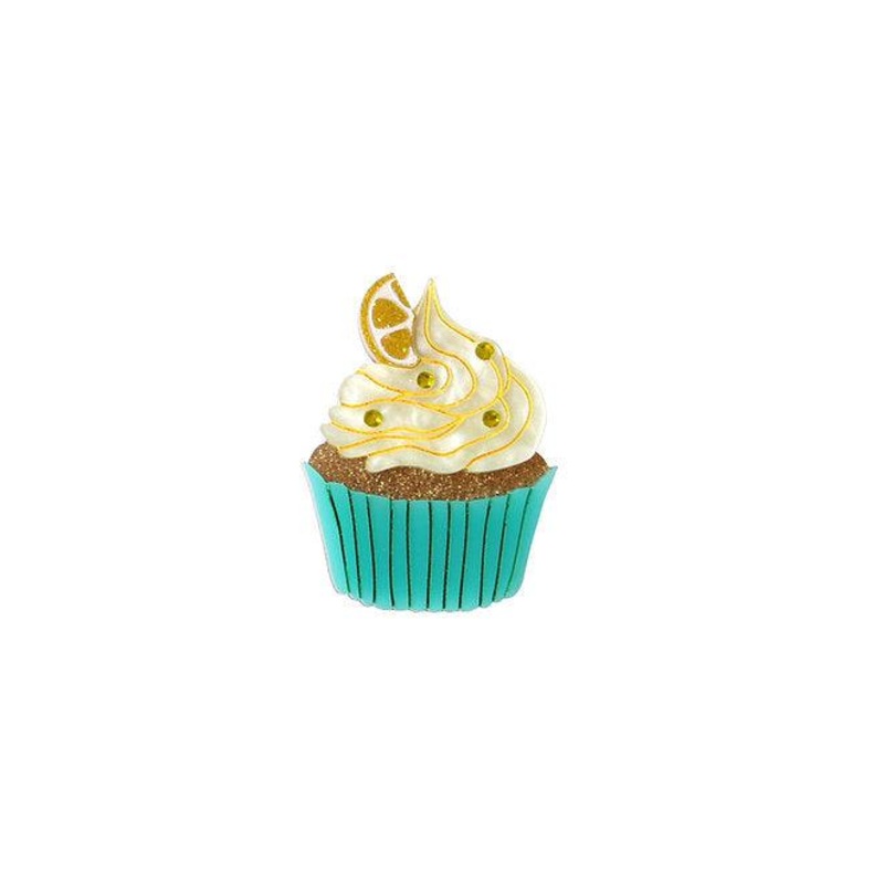 Lemon Muffin Brooch by Laliblue