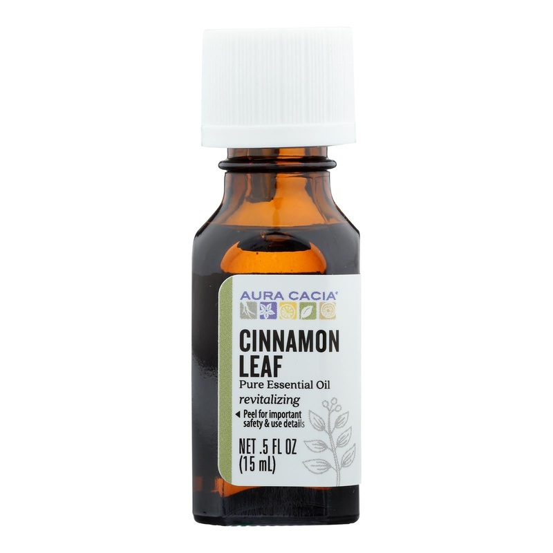 Aura Cacia Pure Essential Oil Cinnamon Leaf, 0.5 Fl Oz
