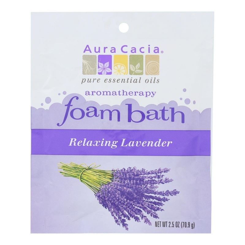 Aura Cacia Relaxing Lavender 6-Pack, 2.5 Oz Foam Baths