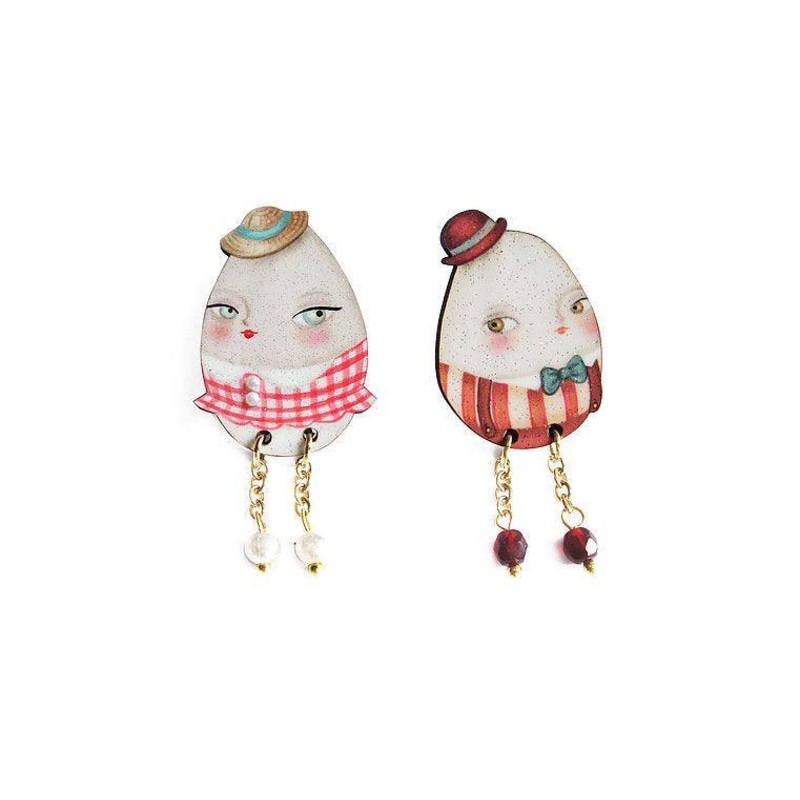 Eggs Earrings by Laliblue