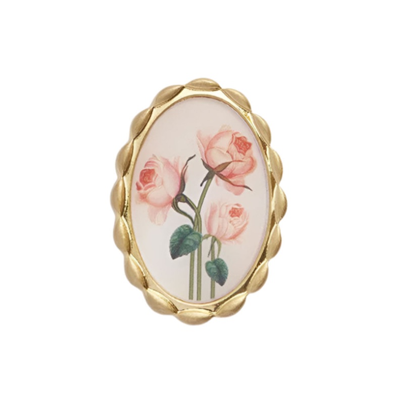 Framed Roses Brooch by Fable England