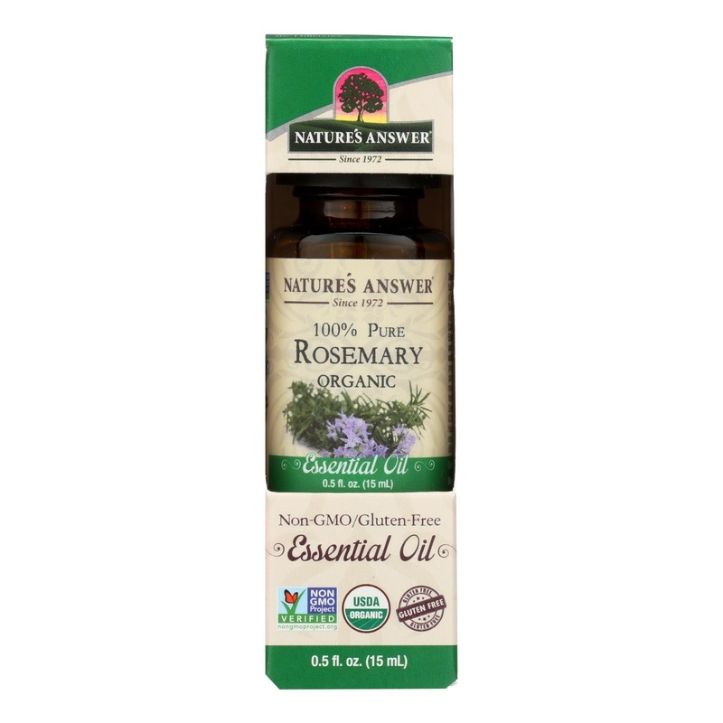 Nature's Answer Organic Rosemary Essential Oil, 0.5 Fl Oz