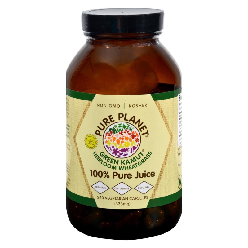 Pure Planet Green Kamut Wheatgrass - 240 High-Potency Vegetarian Capsules